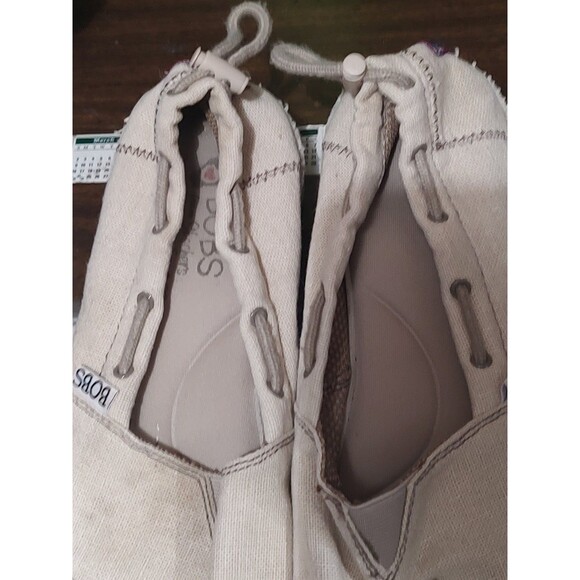 Bobs Skechers Canvas Slip On Shoes sz 9 Memory Foam Loafer women's - Picture 5 of 7